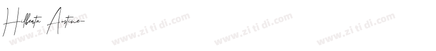 Hilberta Austine字体转换